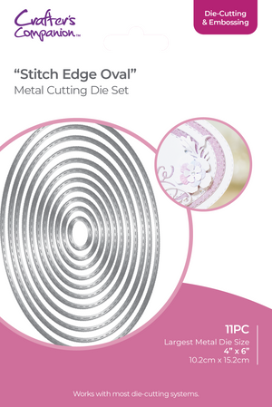 Crafters Companion - Die Cutting & Embossing - Stitch Edge Oval