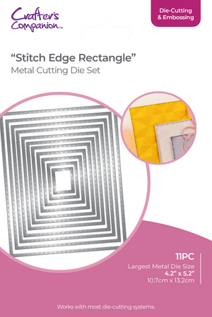 Crafters Companion - Die Cutting & Embossing - Stitch Edge Rectangle