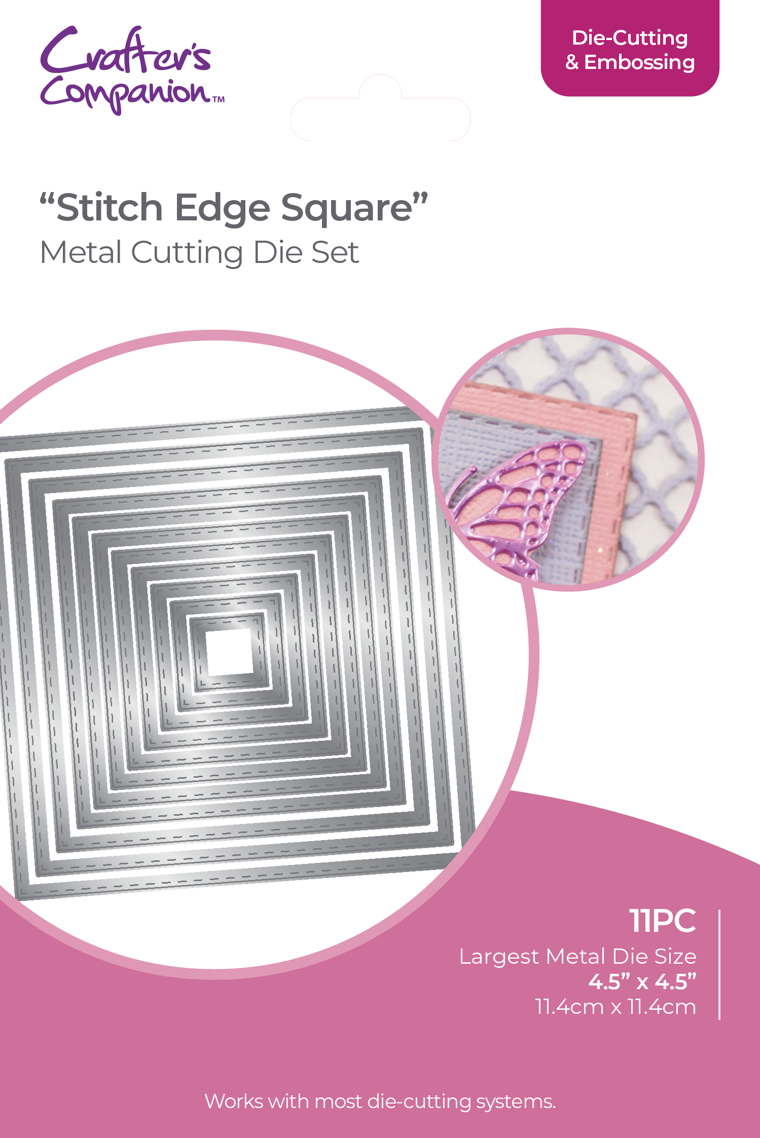 Crafters Companion - Die Cutting & Embossing - Stitch Edge Square