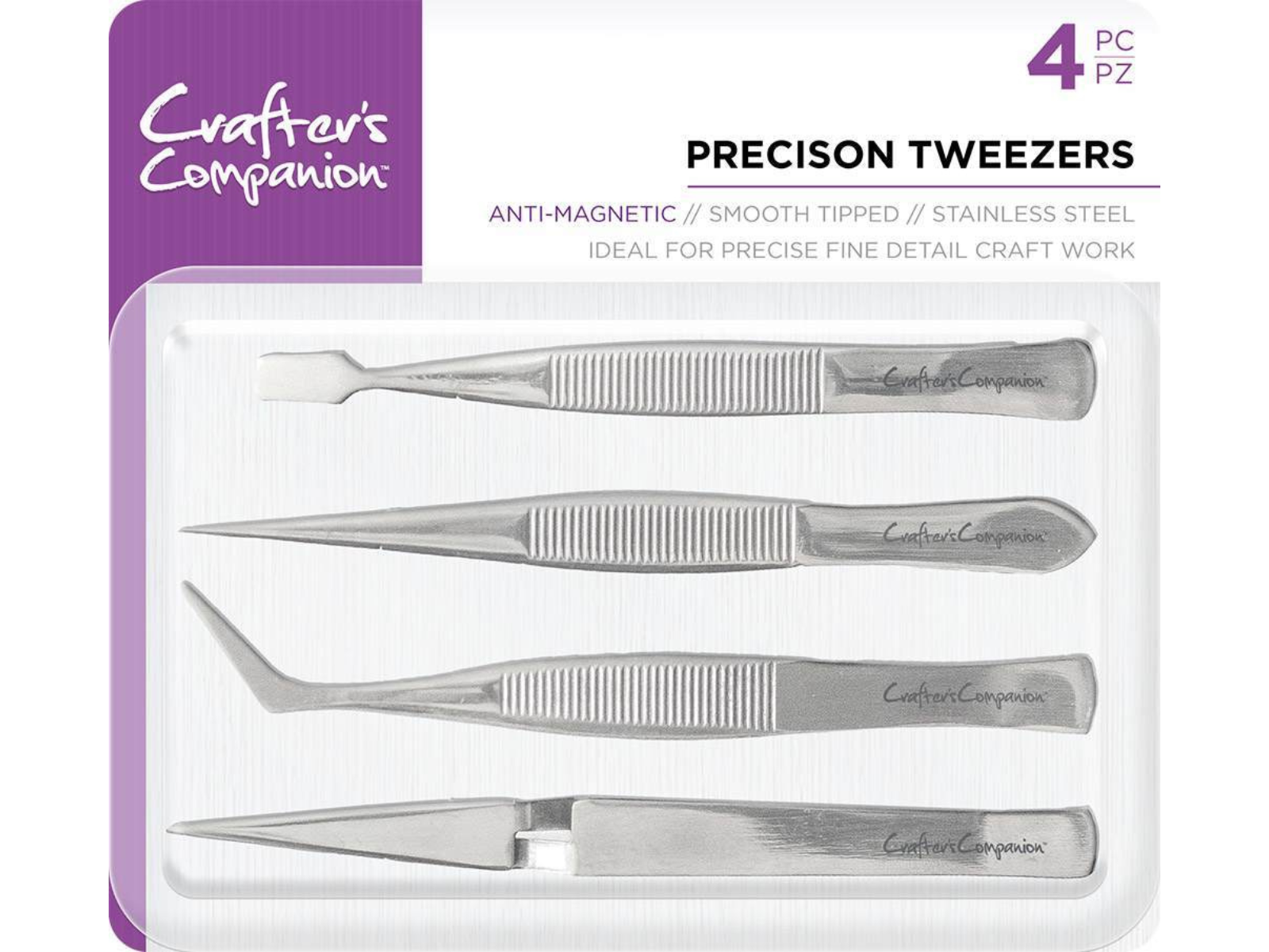 Crafter's Companion - Precision Tweezers (4PC)