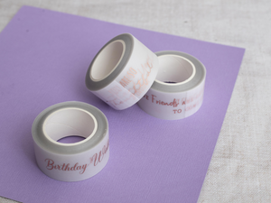 Crafters Companion Vellum Washi Rolls - Rose Gold Sentiments