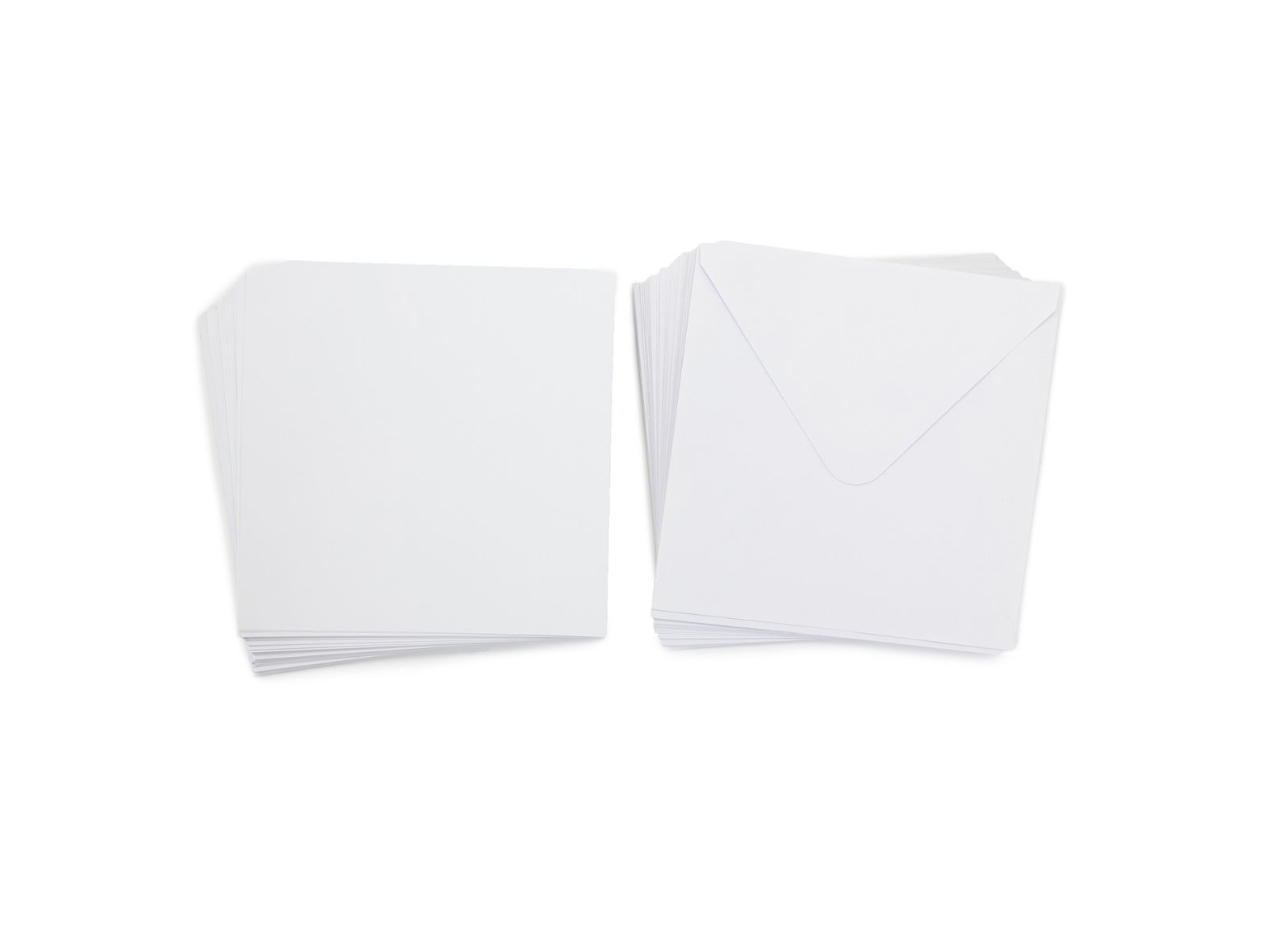 Crafter's Companion 8"x 8" White Card & Envelopes - 50 Piece