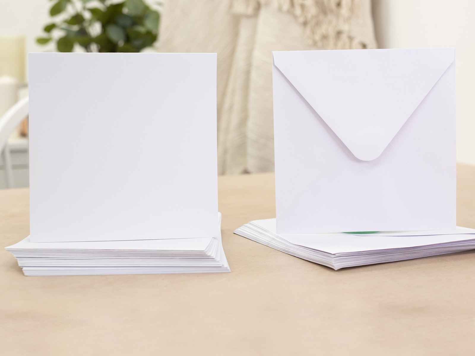 Crafter's Companion 8"x 8" White Card & Envelopes - 50 Piece