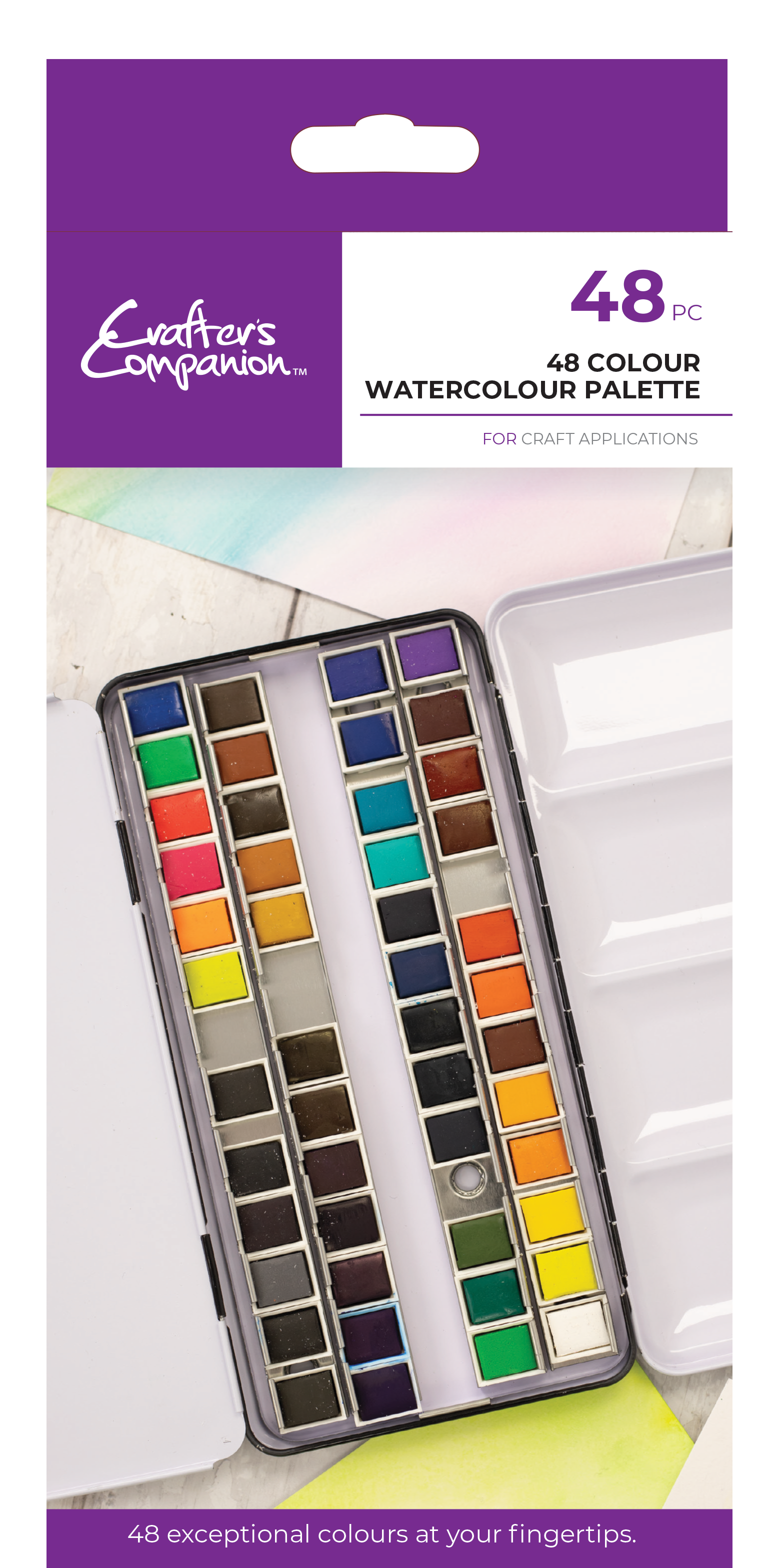 Crafter's Companion - 48 Colour Watercolour Palette