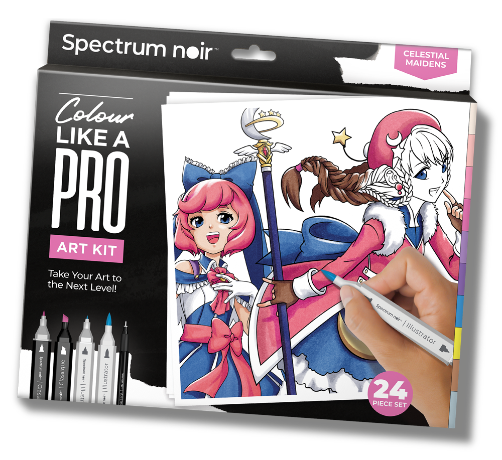 Celestial Maidens Pro Fan Art Colouring Kit - Spectrum Noir