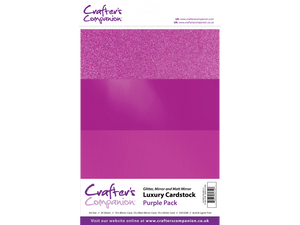 Crafter's Companion A4 Luxury Cardstock Pack - Purple