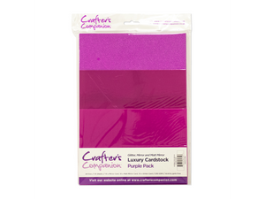 Crafter's Companion A4 Luxury Cardstock Pack - Purple