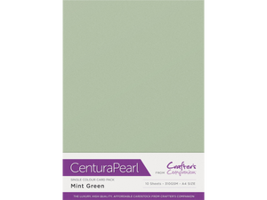 Crafter's Companion Centura Pearl Single Colour A4 10 Sheet Pack - Mint