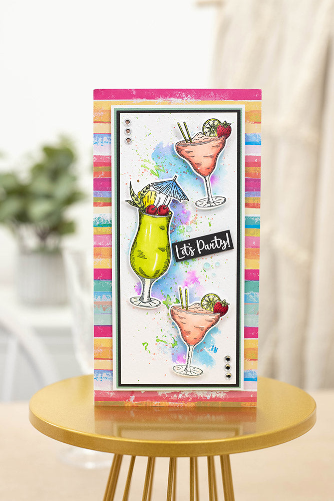 Gemini Cheers To You Stamp Die Cocktail Hour Crafters