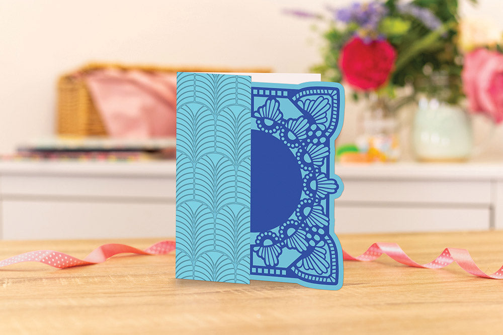 Gemini Frame Edge Embossing Folder & Die - Art Deco