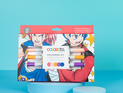 Colorista - Colouring Kit - Heroes of Manga 12pc