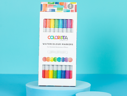 Colorista - Watercolour Marker - Vibrant Essentials 8pc