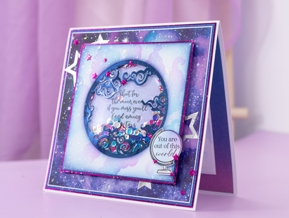 Cosmic Collection Create a Card Die and Stencil - Mystical Moon