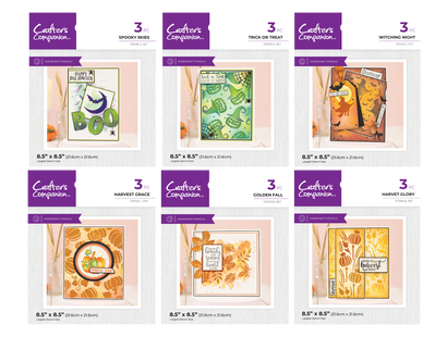 Crafter's Companion Fall Stencils Collection