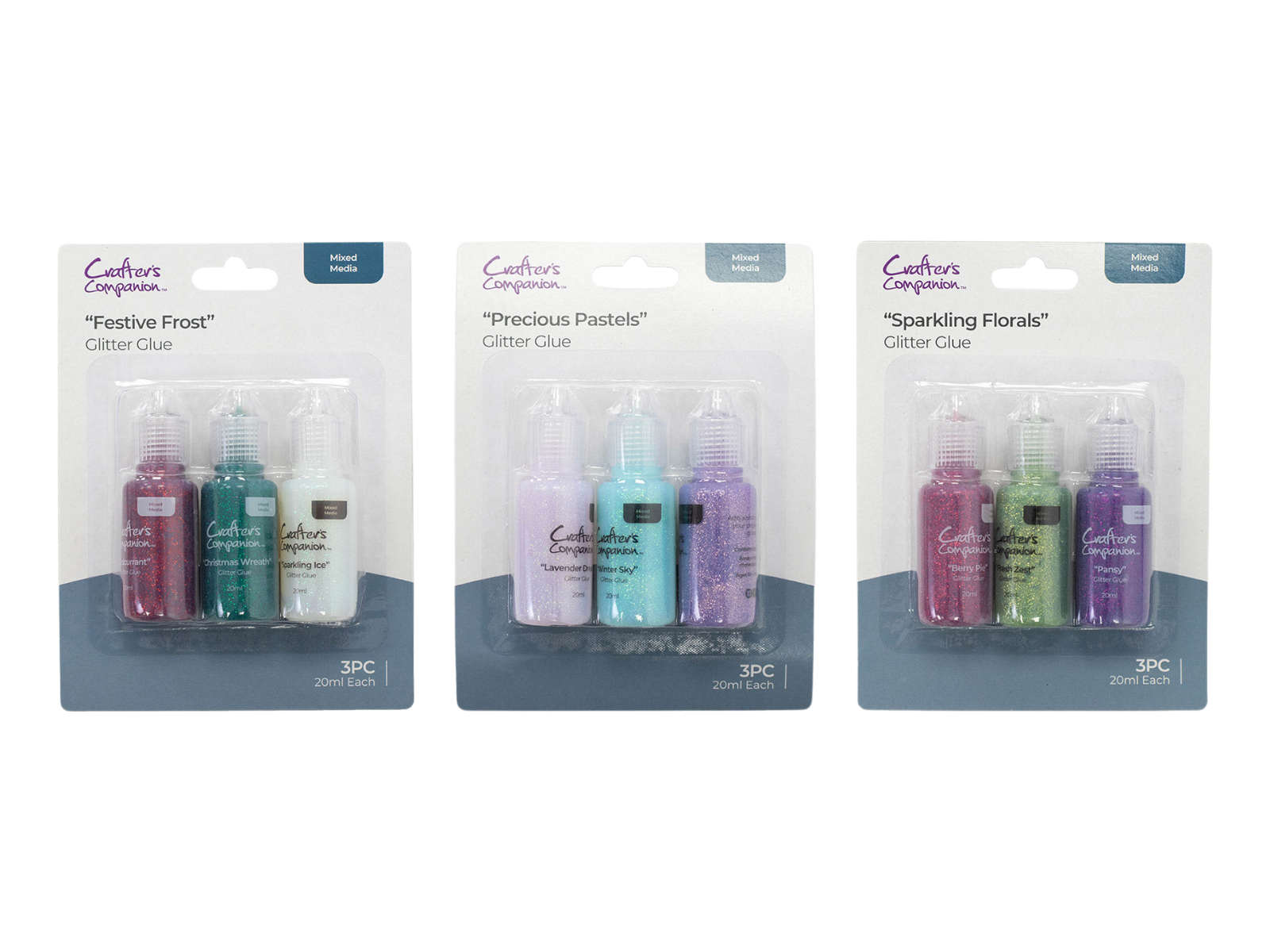 Crafter's Companion Glitter Glue Trio