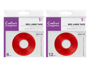 Crafter's Companion Red Liner Tape 6mm & 12mm Duo