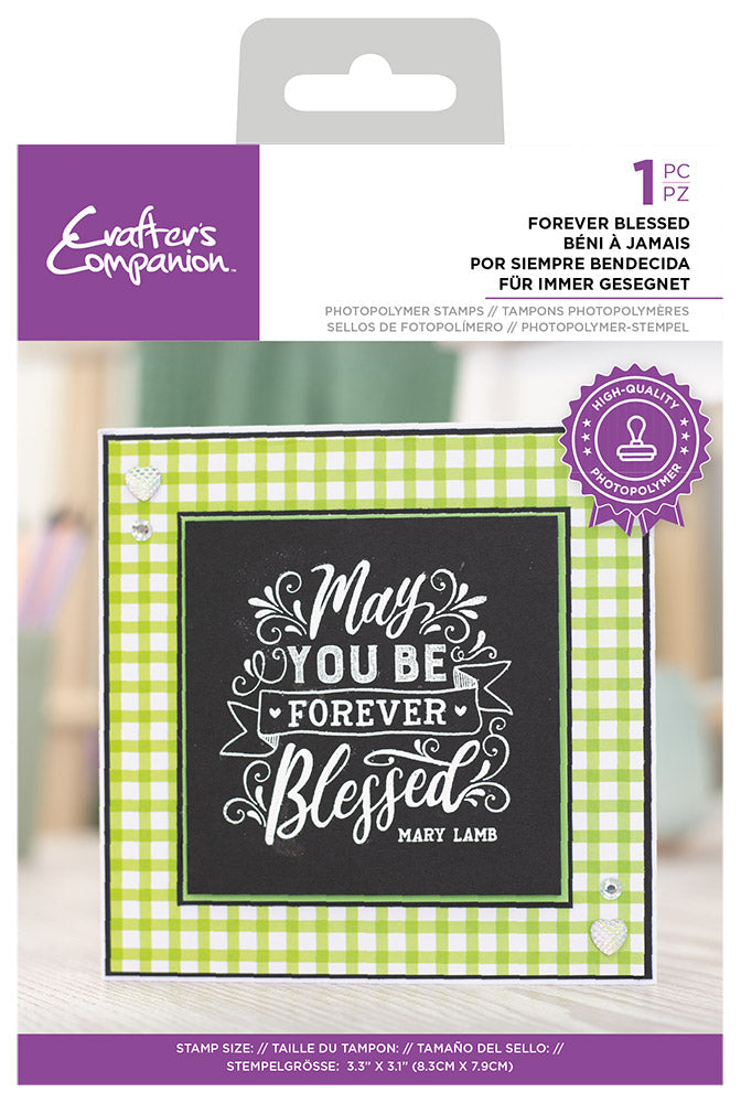 Crafter s Companion Photopolymer Stamp Forever Blessed