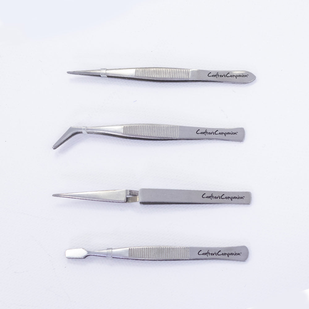 Crafter's Companion - Precision Tweezers (4PC)