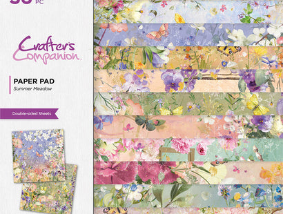 Crafter's Companion 12" x 12" Paper Pad - Summer Meadow