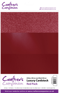 Crafter's Companion A4 Luxury Cardstock Pack - Red