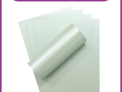 Crafter's Companion Centura Pearl Metallic A4 Single Colour 10 Sheet Pack - Silver