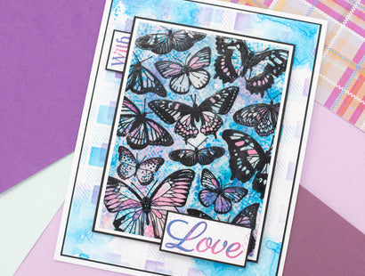 Crafter's Companion Clear Acrylic Stamp - Magnificent Butterflies