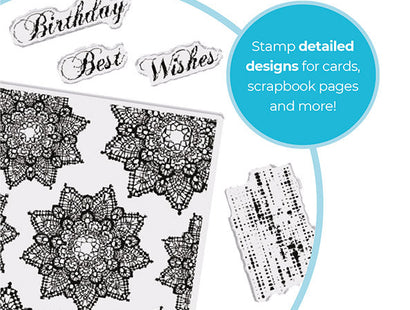 Crafter's Companion Clear Acrylic Stamp - Majestic Mandalas