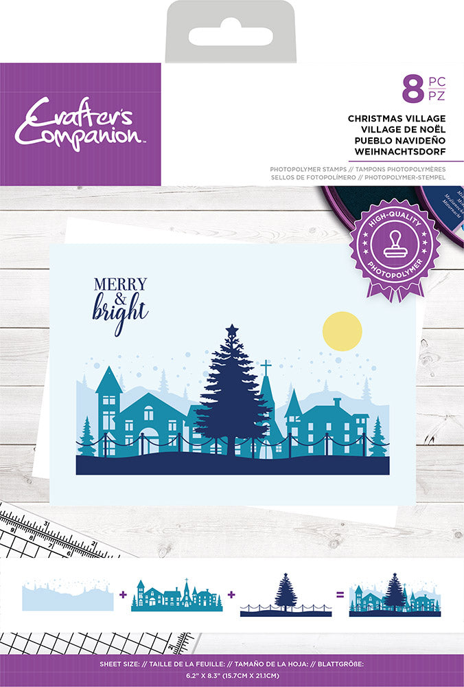 Crafter's Companion Photopolymer Stamp - Christmas Village