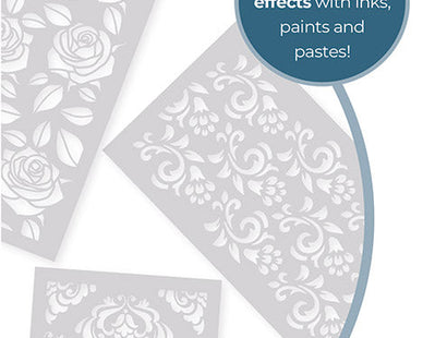 Crafter's Companion Stencil Set- Opulent Trio