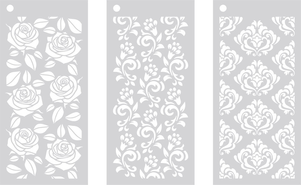 Crafter's Companion Stencil Set- Opulent Trio