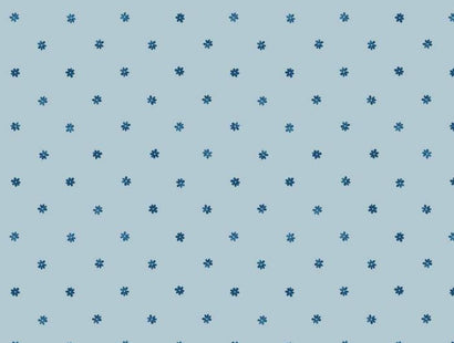 Lewis & Irene Fabric - Small Floral on Light Blue