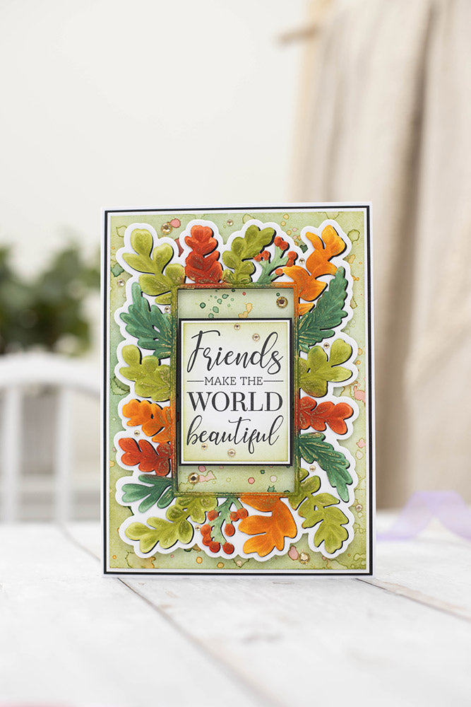 Gemini Embossed Frames Embossing Folder, Die & Stamp Set - Beautiful World