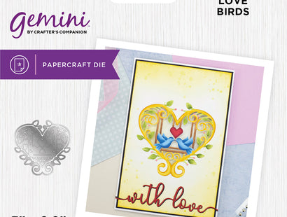 Gemini Statement Cut In and Out Die - Love Birds