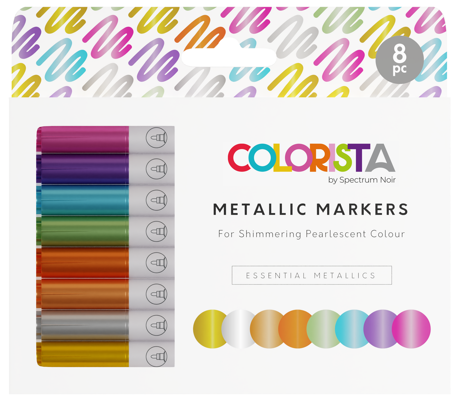 Colorista - Metallic Marker - Essential Metallics 8pc