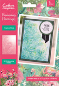 Flamazing Flamingos 3D Embossing Folder 5" x 7" - Tropical Flora