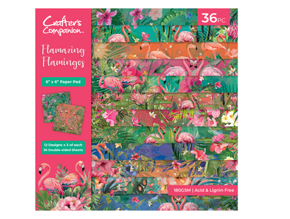 Flamazing Flamingos Paper Pad 6" x 6"