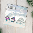 Festive Penguins Stamp and Die Set