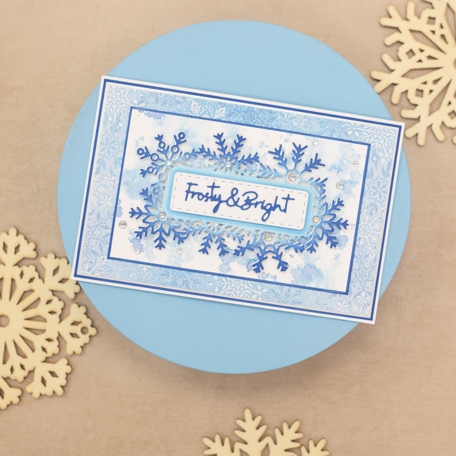 Winter Snowfall Stamp and Die Set