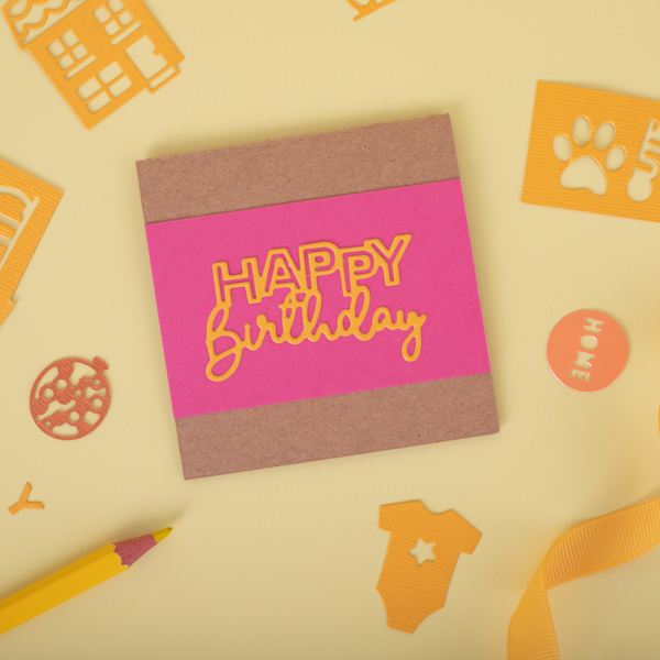 Crafters Companion - Die Cutting & Embossing - Happy Birthday