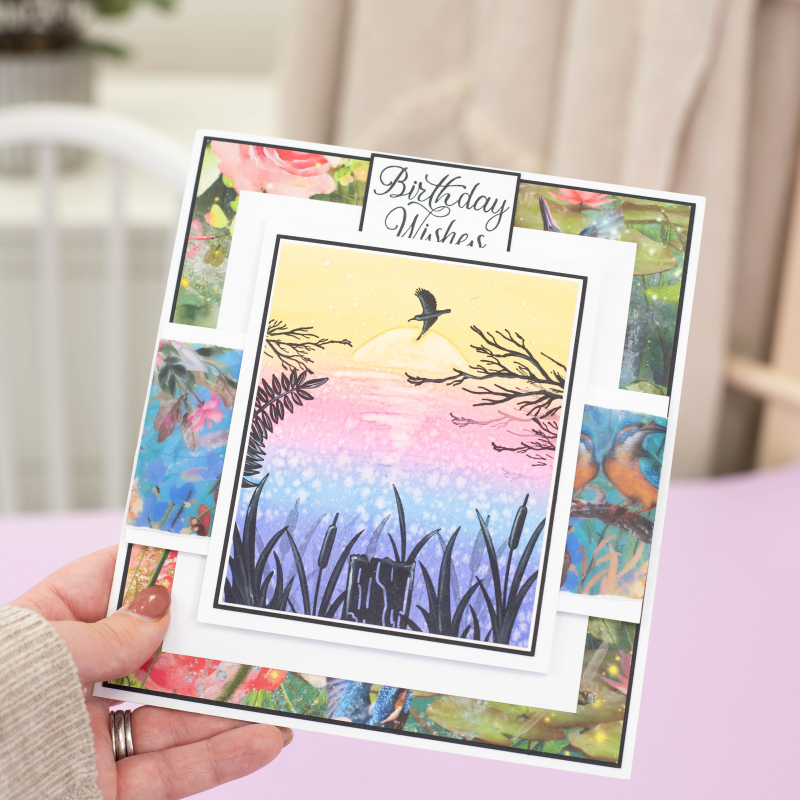 Nature's Garden - Kingfisher Collection - Clear Acrylic Stamps - Nature Silhouette Stamps