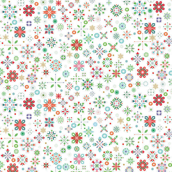 Crafter's Companion - 12 x 12 Paper Pad - Snowflake Swirls