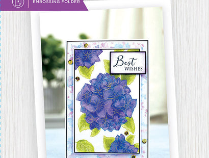 Gemini Illustrated Embossing Folder - Butterfly Hydrangea