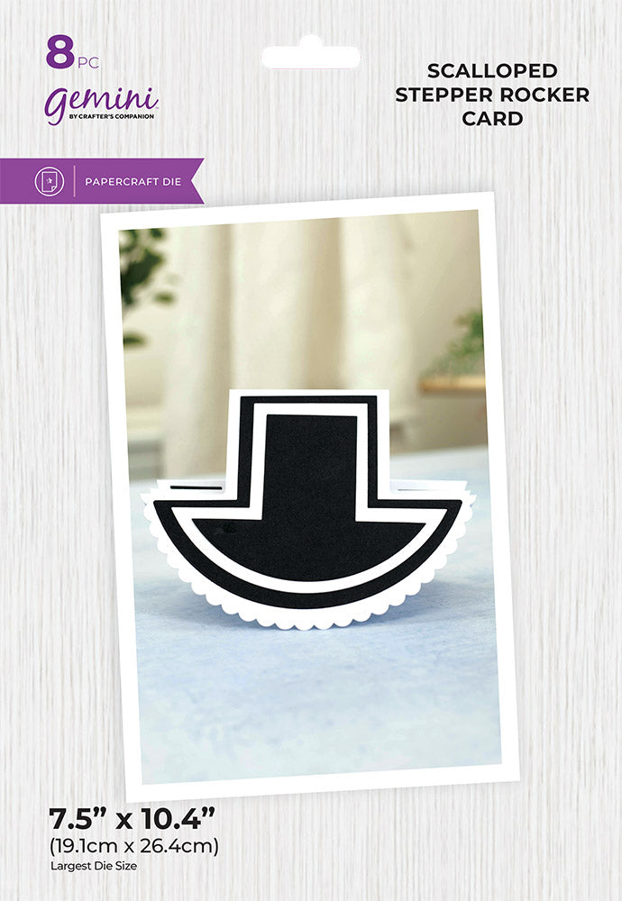 Gemini - Metal Die - Create - a - Card - Scalloped Stepper-Rocker Card