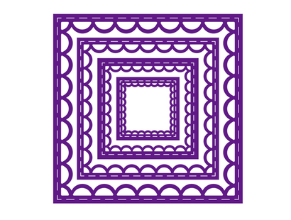 Gemini - Metal Die - Elements - Inverted Stitched Lace Square