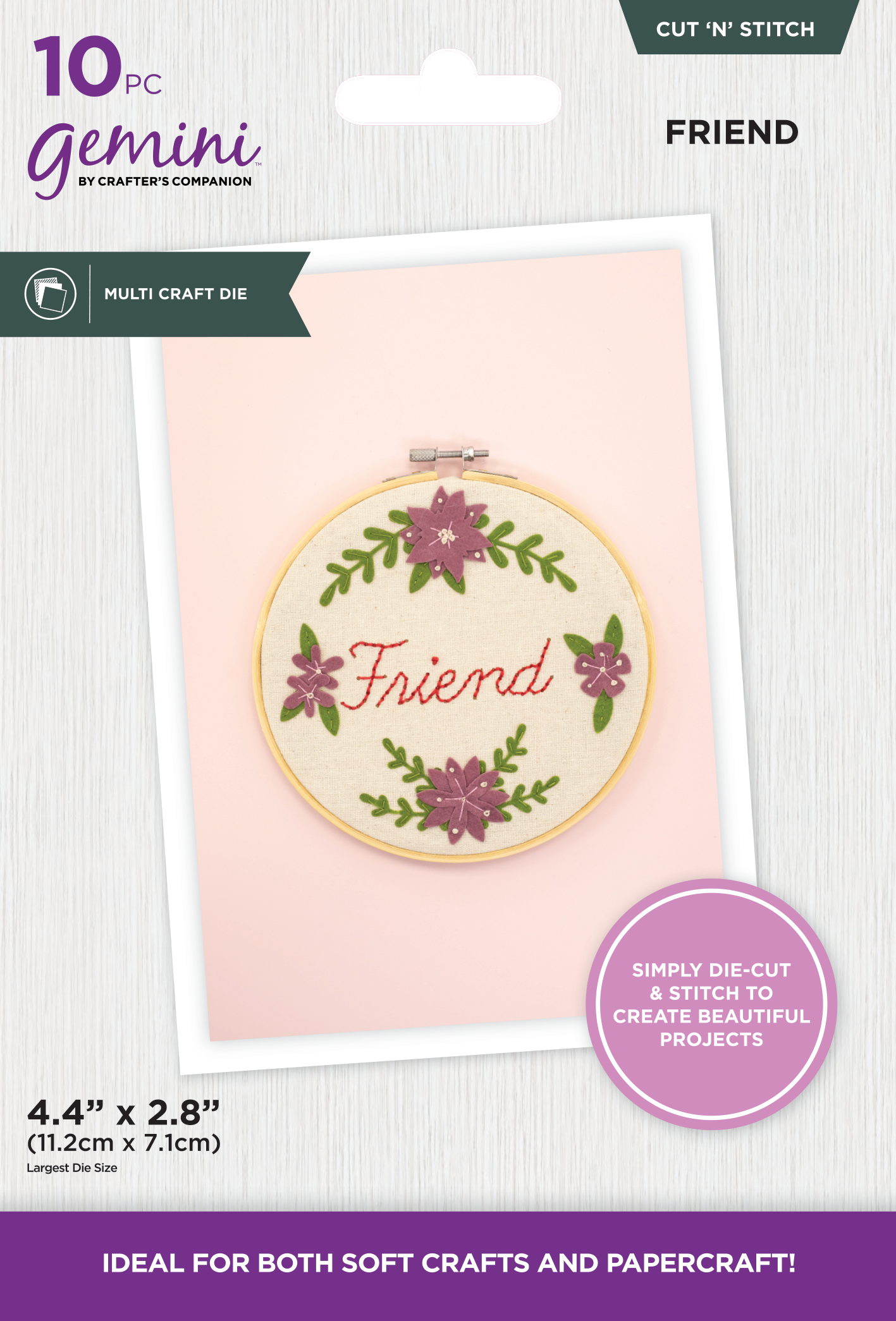 Gemini Cut ‘N’ Stitch Multi-Craft Die - Friend