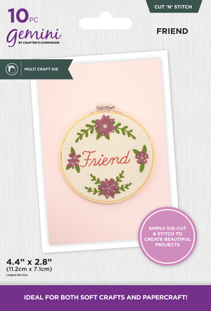 Gemini Cut ‘N’ Stitch Multi-Craft Die - Friend