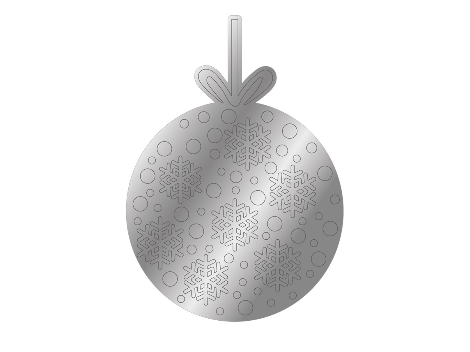 Gemini - Stamp and Die - Snowy Bauble