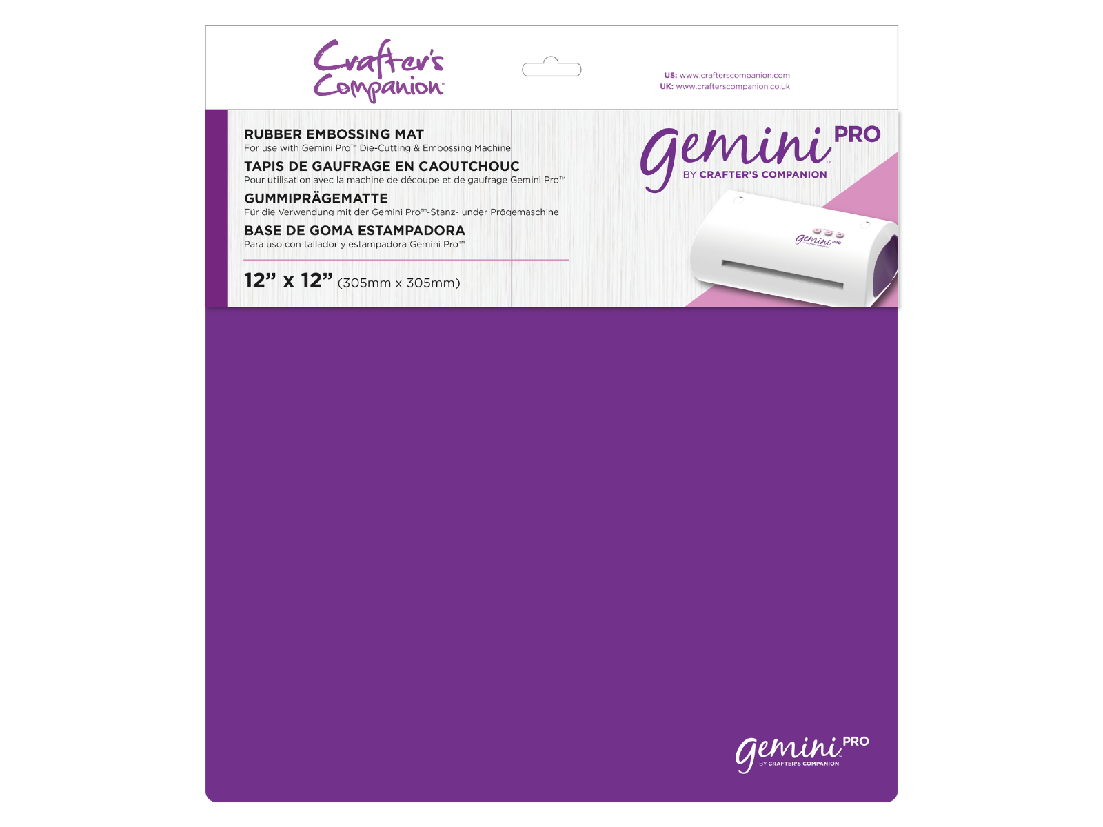 Gemini Pro Accessories - 12"x12" Rubber Embossing Mat