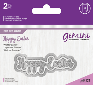 Gemini Expressions Metal Die - Happy Easter