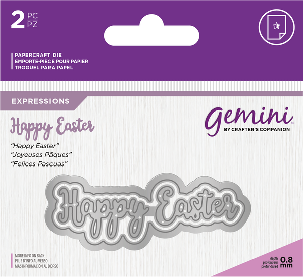 Gemini Expressions Metal Die - Happy Easter